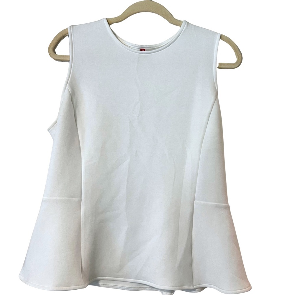 SPANX White Sleeveless Tank Top